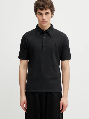 Obrázek produktu MM6 Maison Margiela polo pánské bavlněné černá