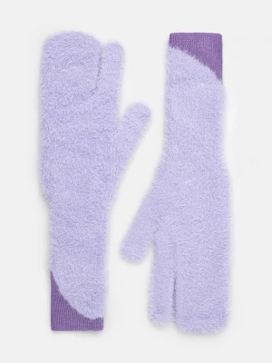 Obrázek produktu MM6 Maison Margiela Rukavice z vlněné směsi MM6 Maison Margiela fialová