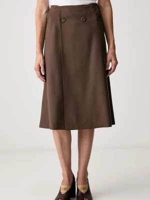 Obrázek produktu MM6 Maison Margiela sukně vlnou hnědá