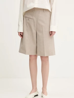 Obrázek produktu MM6 Maison Margiela Vlněné šortky MM6 Maison Margiela béžová