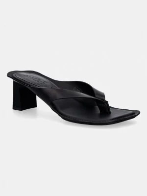 Obrázek produktu MM6 Maison Margiela žabky dámské kožené černá
