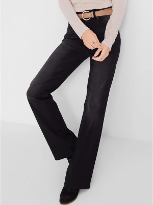Obrázek produktu Modelujące dżinsy o kroju bootcut, mid waist BonPrix czarny