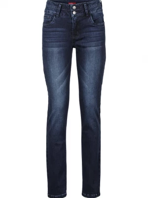 Obrázek produktu Modelujące dżinsy ze stretchem o kroju slim fit BonPrix niebieski