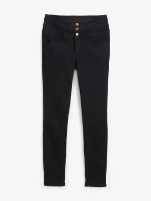 Obrázek produktu Modelujące jeansy termiczne o kroju skinny, high waist BonPrix czarny