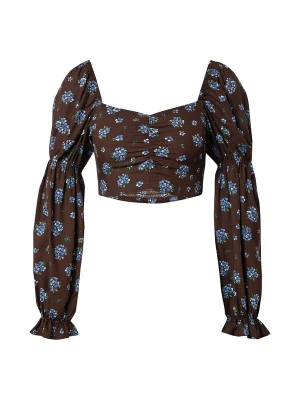 Obrázek produktu Monki Halenka světlemodrá / tmavě hnědá / zelená
