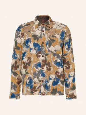 Obrázek produktu Mos Mosh Gallery Overshirt Mmgdavid Z Žakárového Úpletu modrá / béžová / tmavě zelená