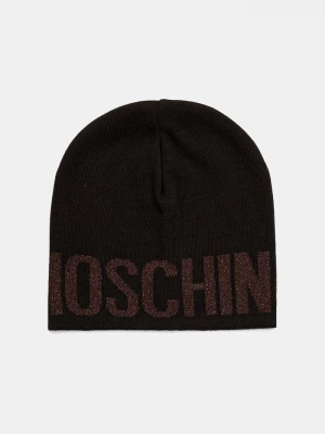 Obrázek produktu Moschino čepice dámská s příměsí vlny hnědá