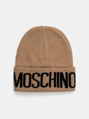 Obrázek produktu Moschino čepice dámská s příměsí vlny hnědá