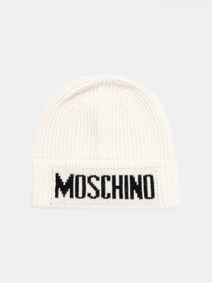 Obrázek produktu Moschino čepice pánská s příměsí vlny béžová