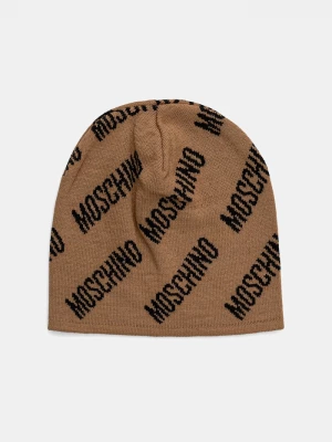 Obrázek produktu Moschino čepice s příměsí vlny hnědá