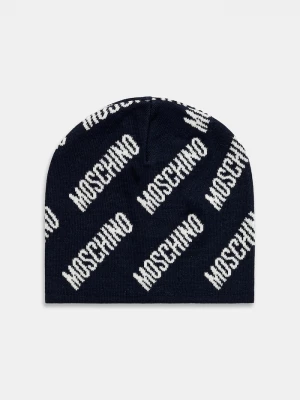 Obrázek produktu Moschino čepice s příměsí vlny námořnická modř