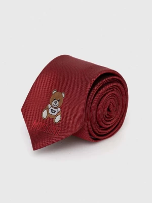 Obrázek produktu Moschino Hedvábná kravata Moschino červená