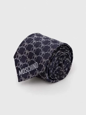 Obrázek produktu Moschino Hedvábná kravata Moschino námořnická modř