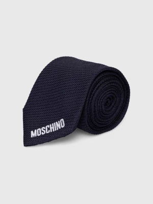 Obrázek produktu Moschino Hedvábná kravata Moschino námořnická modř