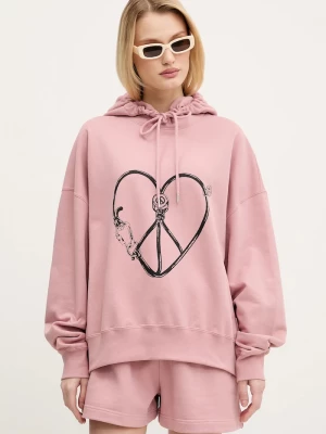 Obrázek produktu Moschino Jeans Bavlněná mikina růžová