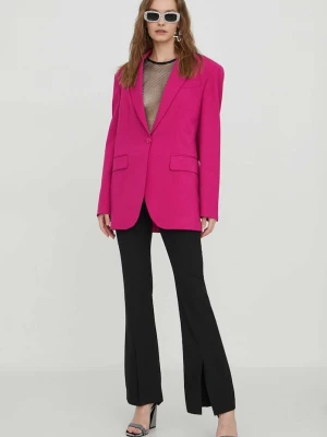 Obrázek produktu Moschino Jeans Blazer s příměsí vlny Moschino Jeans růžová