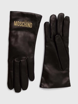 Obrázek produktu Moschino rukavice dámské kožené černá
