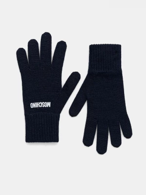 Obrázek produktu Moschino rukavice dámské s příměsí vlny námořnická modř