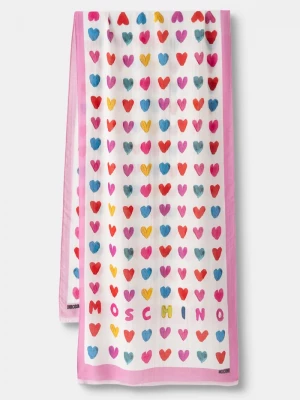 Obrázek produktu Moschino šál dámský s příměsí kašmíru růžová