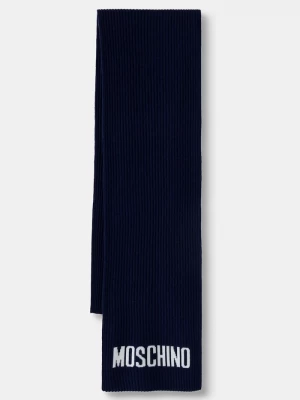 Obrázek produktu Moschino šála pánská s vlnou námořnická modř