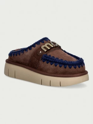 Obrázek produktu Mou pantofle dámské semišové Bounce Clog Metal Logo hnědá