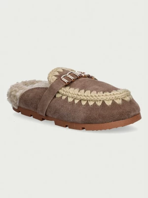 Obrázek produktu Mou pantofle dámské semišové Winter Bio Slide Logo béžová