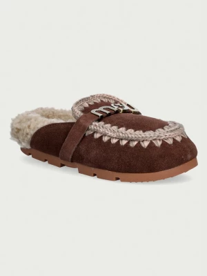Obrázek produktu Mou pantofle dámské semišové Winter Bio Slide Logo hnědá