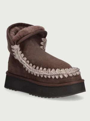 Obrázek produktu Mou Platform Boot Suede sběhule dámské semišové hnědá
