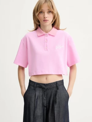 Obrázek produktu MSGM Bavlněné polo tričko MSGM růžová