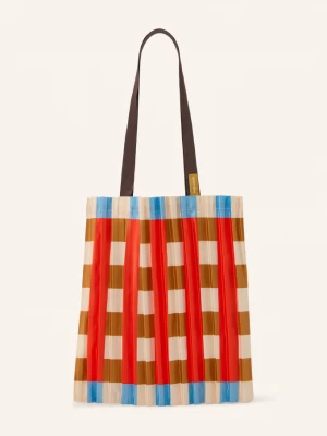 Obrázek produktu Multitudes Shopper koňaková / režná / červená