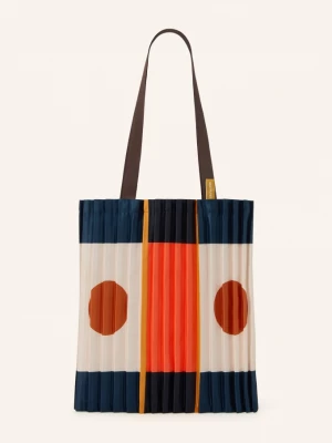 Obrázek produktu Multitudes Shopper tmavě modrá / režná / neonově oranžová