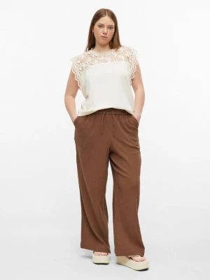 Obrázek produktu Musselin Hose mit weitem Bein und Elastikbund QS hnědá