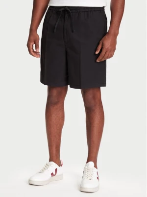Obrázek produktu Mustang Šortky z materiálu Linen 1016459 Černá Loose Fit