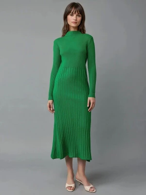 Obrázek produktu My fashion Úpletové šaty zelená