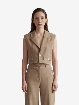Obrázek produktu My fashion Vesta k obleku velbloudí