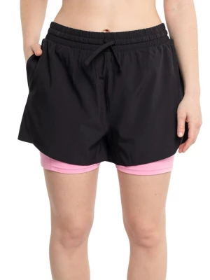 Obrázek produktu mymotus Sportovní kalhoty 'Mymotus® Ladies Comfort Running Twin Shorts Black- Begonia Pink RW81' černá