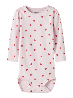 Obrázek produktu NAME IT Dupačky / body 'NBFBheart' růžová / tmavě červená