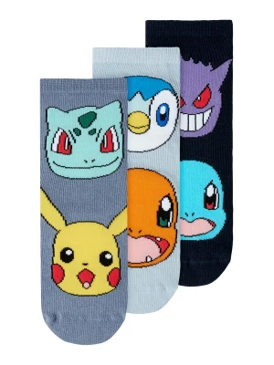 Obrázek produktu NAME IT Ponožky 'NMMNORIS POKEMON' námořnická modř / chladná modrá / světlemodrá / bílá