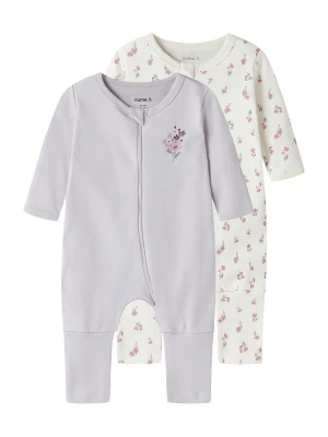 Obrázek produktu NAME IT Pyžamo khaki / pastelová fialová / růžová / offwhite