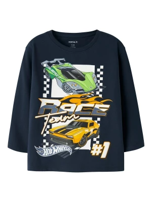 Obrázek produktu NAME IT Tričko 'NMMJunior Hotwheels' námořnická modř / trávově zelená / oranžová / bílá