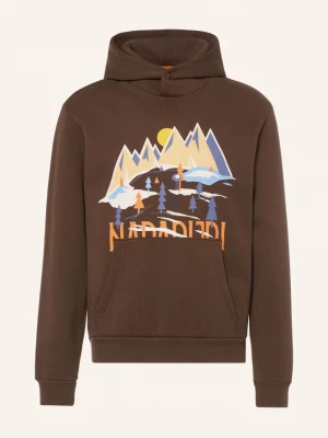 Obrázek produktu Napapijri Mikina S Kapucí B-Sweat tmavě hnědá / béžová / modrá