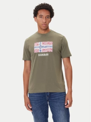 Obrázek produktu Napapijri T-Shirt S-Drapeau Ss NP0A891K Khaki Regular Fit