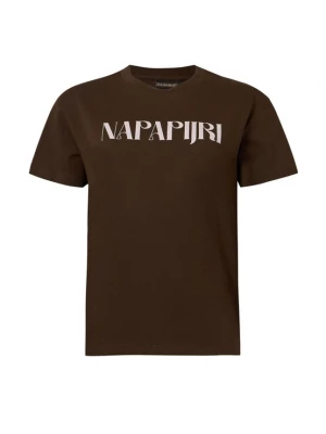 Obrázek produktu NAPAPIJRI Tričko '-BLISS' tmavě hnědá / bílá