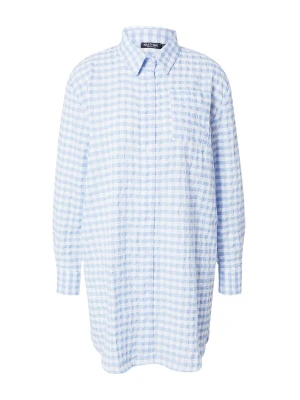 Obrázek produktu Nasty Gal Košilové šaty 'Gingham' světlemodrá / bílá