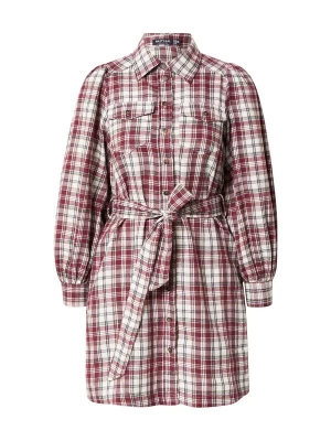 Obrázek produktu Nasty Gal Košilové šaty světle hnědá / tmavě červená / černá / bílá