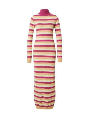 Obrázek produktu Nasty Gal Úpletové šaty pastelově žlutá / jasně oranžová / pink