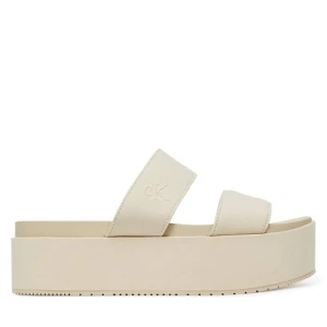 Obrázek produktu Nazouváky Calvin Klein Jeans Flatform Sandal Webbing In YW0YW01789 Écru Krémová