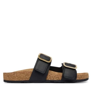Obrázek produktu Nazouváky Tommy Hilfiger Leather Double Strap Cork Sandals FW0FW09118 Černá
