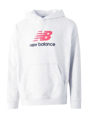 Obrázek produktu new balance Mikina šedý melír / světle červená / černá