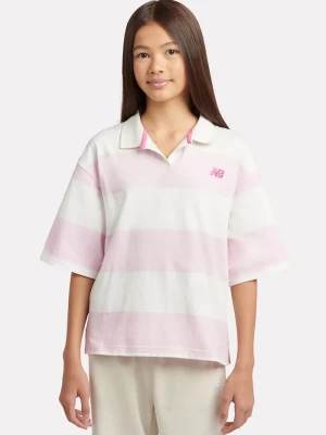 Obrázek produktu New Balance polo dětské bavlněné růžová